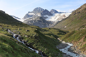 Piz Buin über dem Ochsental